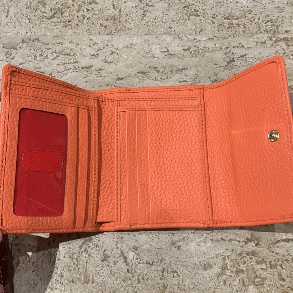 Dooney and Bourke coral pebbled leather set - Picture 4 of 4